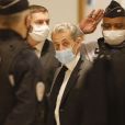 Nicolas Sarkozy - Arrivées au procès des "écoutes téléphoniques" (aussi affaire Bismuth) à Paris le 7 décembre 2020. © Christophe Clovis / Bestimage   