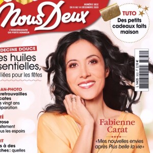 Fabienne Carat en couverture du magazine "Nous Deux".