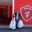 L'ancien footballeur Paolo Rossi et son épouse Federica Cappelletti.