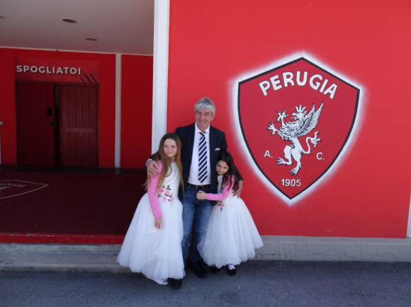 L'ancien footballeur Paolo Rossi et son épouse Federica Cappelletti.