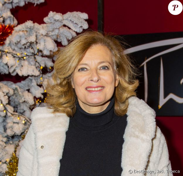Valérie Trierweiler - Lancement de la campagne des Pères Noël Verts du Secours Populaire au Cirque Phénix à Paris. © Jack Tribeca/Bestimage