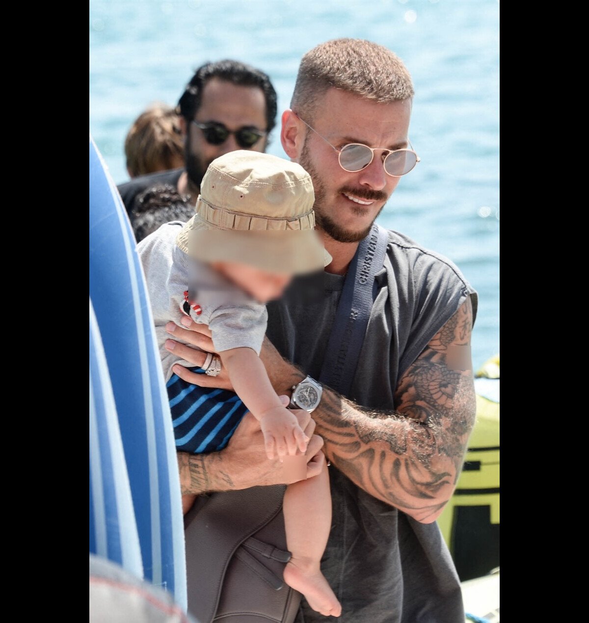 Photo Exclusif Matt Pokora M Pokora Profite De La Plage Du Martinez Et De La Navette Du 