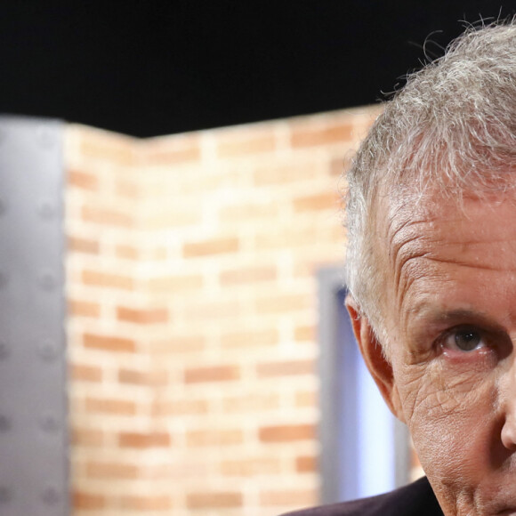 Patrick Poivre d'Arvor lors de l'enregistrement de l'émission Rembob'INA à Paris le 15 octobre 2019. © Gwendoline Le Goff / Panoramic / Bestimage