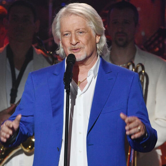 Exclusif - Patrick Sébastien lors de l'enregistrement de la dernière des "Années Bonheur" présentée par Patrick Sébastien à Saint-Denis le 12 février 2019. © Giancarlo Gorassini / Bestimage