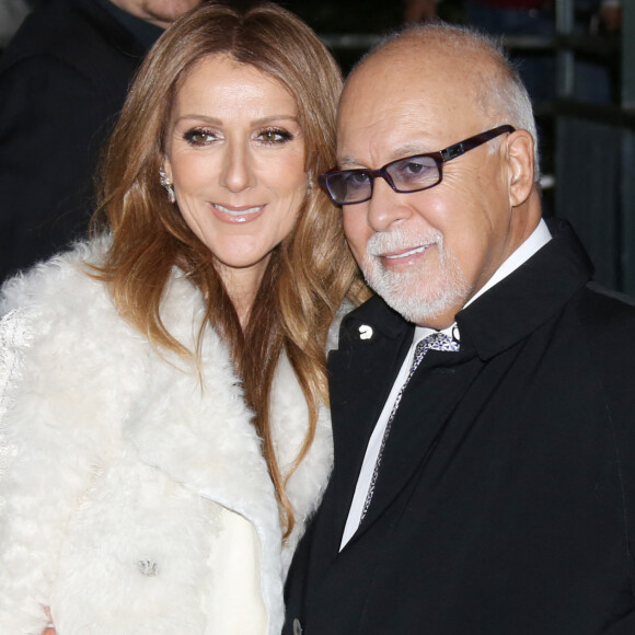 Celine Dion et son mari Rene Angelil arrivent a l'enregistrement de l'emission "Vivement dimanche" au studio Gabriel a Paris.