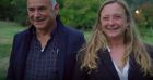 Lionel et Cathy lors du bilan de "L'amour est dans le pré 2020" sur M6