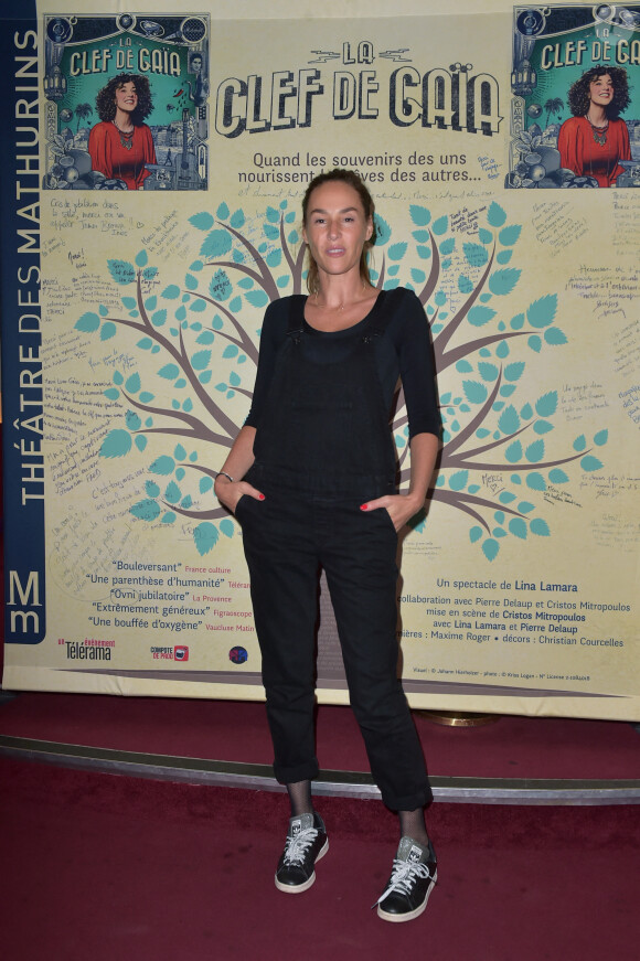 Vanessa Demouy à la générale de la pièce "La Clef de Gaïa" au théâtre des Mathurins à Paris, le 4 octobre 2017. © Giancarlo Gorassini/Bestimage