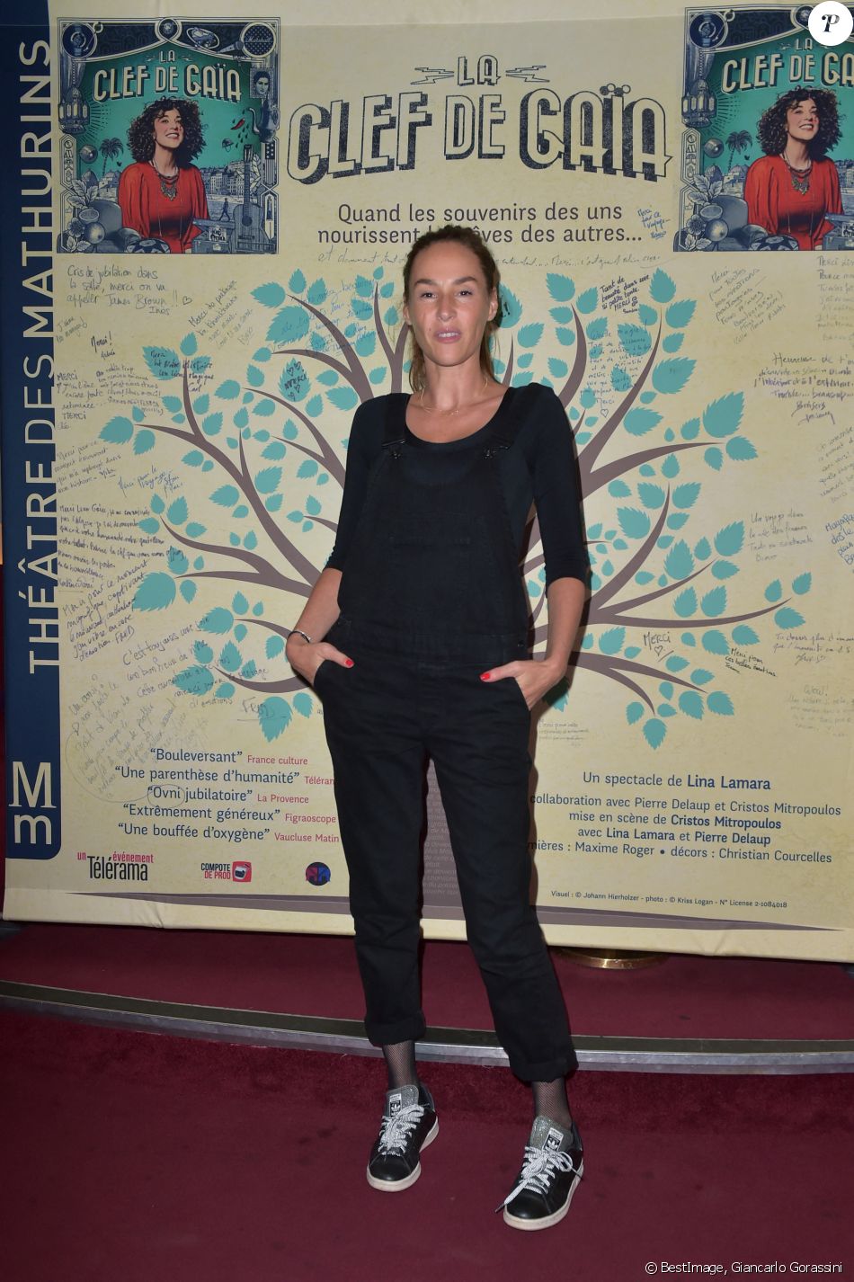 Vanessa Demouy à la générale de la pièce "La Clef de Gaïa" au théâtre des Mathurins à Paris, le 4 octobre 2017. © Giancarlo Gorassini/Bestimage