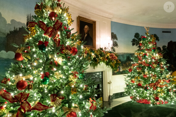 Melania Trump (Flotus) a supervisée la décoration de noël de la Maison Blanche à Washington le 29 novembre 2020.