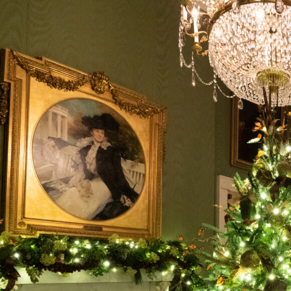 Melania Trump (Flotus) a supervisée la décoration de noël de la Maison Blanche à Washington le 29 novembre 2020.