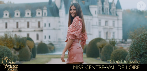 Miss Centre Val-de-Loire : Cloé Delavalle lors de l'élection Miss France 2021 sur TF1 le 19 décembre 2020