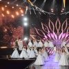 Les 29 Miss régionales défilent en robe bustier à paillettes lors de l'élection de Miss France 2021 sur TF1 le 19 décembre 2020
