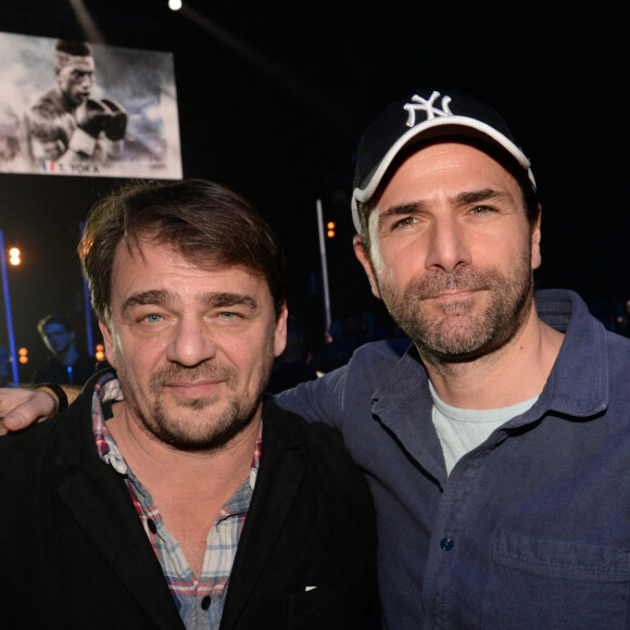 Exclusif - Thierry Godard et Grégory Fitoussi - Backstage et cocktail lors du troisième round de "La Conquête" à la Seine Musicale à Boulogne-Billancourt, le 16 décembre 2017. © Rachid Bellak/Bestimage