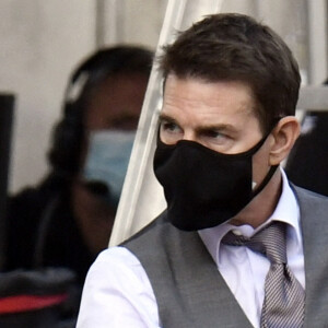 Exclusif - Tom Cruise - Tournage du film "Mission Impossible 7" dans les rues de Rome. Le 29 novembre 2020.