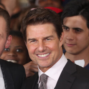 Simon Pegg et Tom Cruise - Première du film "Mission Impossible : Fallout" au Musée de l'Air et de l'Espace à Washington. Le 22 juillet 2018.