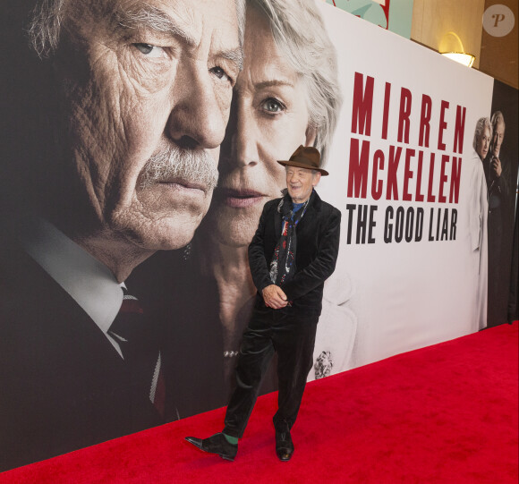 Ian McKellen à la première du film "The Good Liar" à New York, le 6 novembre 2019.