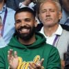 Drake est venu encourager son ex compagne S. Williams lors du championnat de Wimbledon à Londres, le 10 juillet 2018.