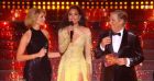 L'émotion de Clémence Botino, Miss France 2020, lors de l'élection de Miss France 2021, le 19 décembre 2020 au Puy du Fou.