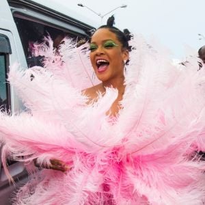 Rihanna lors de la parade de Kadooment Day dans la paroisse de Saint-Michael à La Barbade, le 5 août 2019
