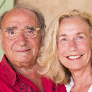 Exclusif - Claude Brasseur et Brigitte Fossey dans les coulisses du Festival de Ramatuelle". Le 11 août 2013 © Cyril Bruneau / Festival de Ramatuelle / Bestimage