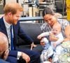 Meghan Markle, le prince Harry et leur fils Archie lors de leur tournée royale en Afrique du sud, à Cape Town.