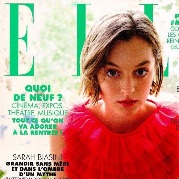 Sarah Biasini dans le magazine "Elle" du 24 décembre 2020.