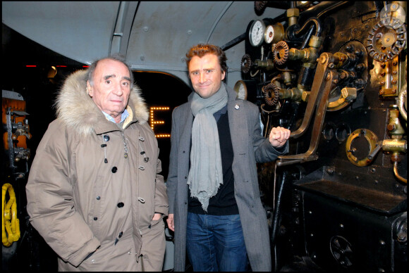 Claude Brasseur et son fils Alexandre au 70 ans de la SNCF au Grand Palais