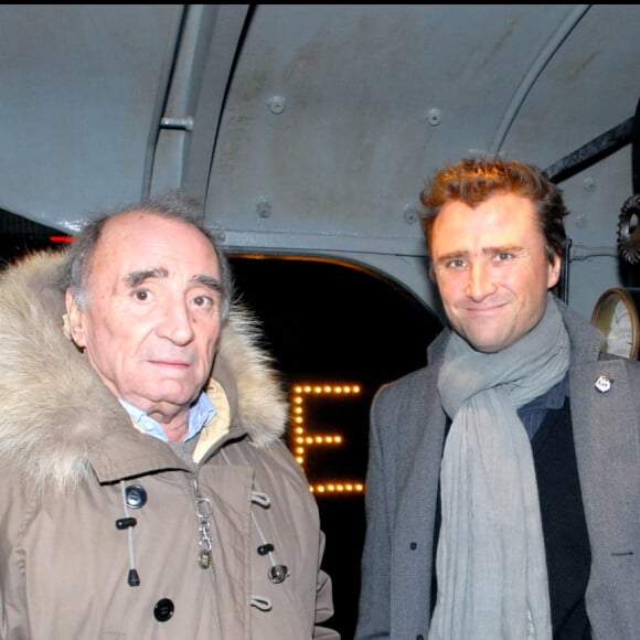 Claude Brasseur et son fils Alexandre au 70 ans de la SNCF au Grand Palais