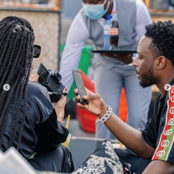 Dadju et son épouse à Kinshasa, en décembre 2020.
