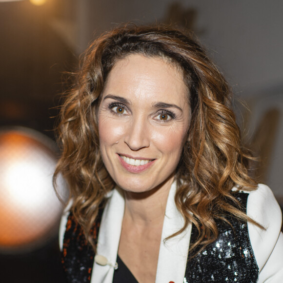 Exclusif - Marie-Sophie Lacarrau - Backstage de l'enregistrement de l'émission "100 ans de comédies musicales pour le Sidaction", qui sera diffusée le 2 avril sur France 2. © Moreau-Perusseau / Bestimage