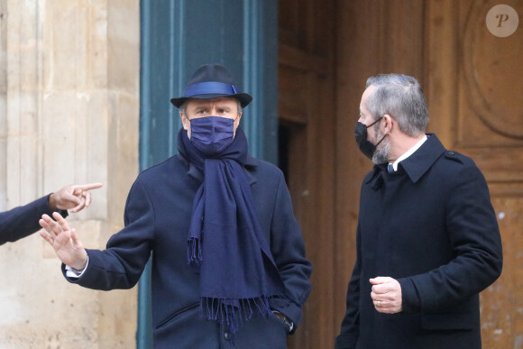 Arrivées - Alexandre Brasseur - Obsèques de l'acteur Claude Brasseur en l'église Saint-Roch à Paris le 29 décembre 2020.