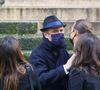 Arrivées - Alexandre Brasseur - Obsèques de l'acteur Claude Brasseur en l'église Saint-Roch à Paris
