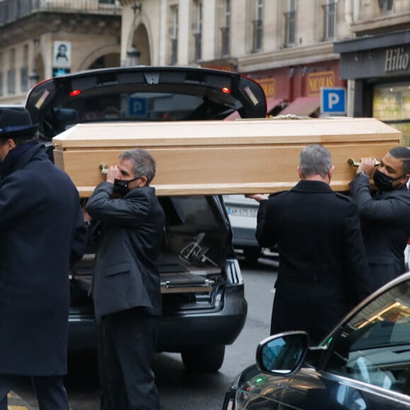 Alexandre Brasseur - Obsèques de l'acteur Claude Brasseur en l'église Saint-Roch à Paris le 29 décembre 2020.  