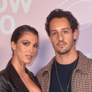 Iris Mittenaere et Diego El Glaoui - Photocall du défilé Etam Live Show 2020 à Paris le 29 septembre 2020. © Pool Agence Bestimage 