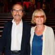 Gérard Hernandez et sa femme Micheline - ''Le Point Virgule fait l'Olympia'' fête son 10ème anniversaire à l'Olympia de Paris. © Guirec Coadic/Bestimage