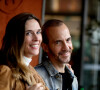 Calogero et sa compagne Marie Bastide au village des internationaux de tennis de Roland Garros le jour de la finale homme Nadal / Djokovic à Paris le 11 octobre 2020. © Dominique Jacovides / Bestimage