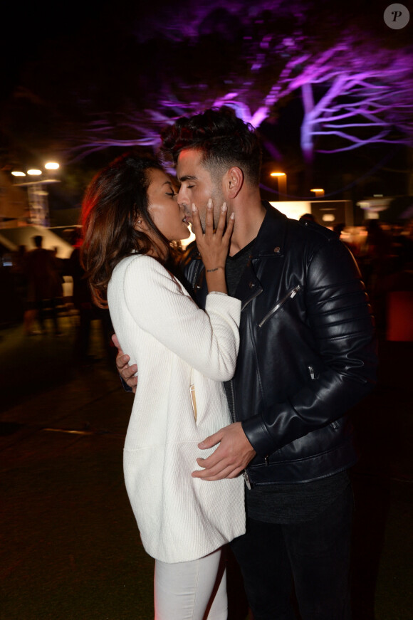 Ricardo et Nehuda (Les Anges 8) au nightclub le Gotha à Cannes pendant le 69 ème Festival International du Film de Cannes le 13 mai 2016