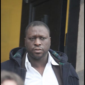 Mouss Diouf aux obsèques de Gérard Blanc à Paris.