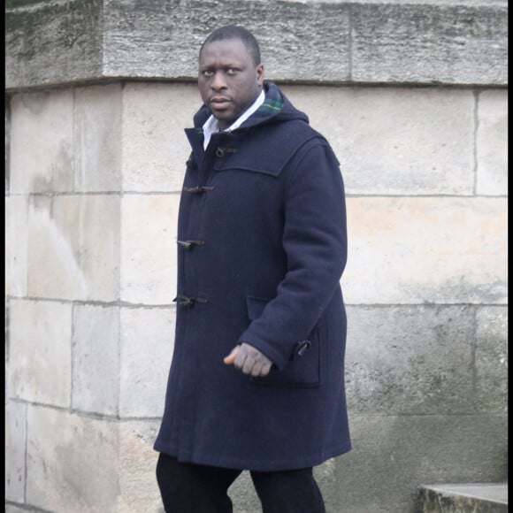 Mouss Diouf aux obsèques de Gérard Blanc à Paris.