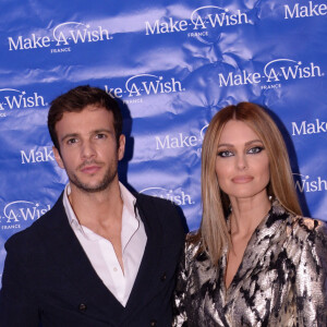 Exclusif - Caroline Receveur et son compagnon Hugo Philip - Les célébrités assistent au dîner de gala de l'association "Make a wish" au Pavillon Potel et Chabot à Paris. Le 9 décembre 2019 © Rachid Bellak / Bestimage 