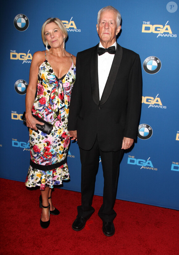 Michael Apted et sa femme Paige Simpson à la 69ème soirée annuelle Directors Guild Of America Awards à l'hôtel Beverly Hilton à Beverly Hills, le 4 février 2017 