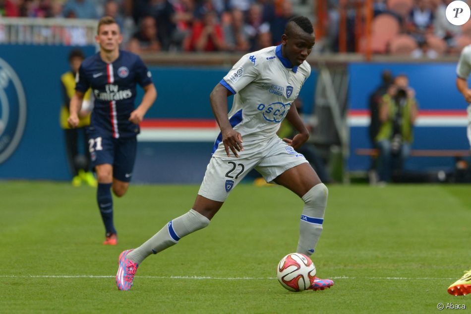 Christopher Maboulou lors du match Paris Saint-Germain - SC Bastia à Paris, en août 2014.