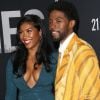 Chadwick Boseman et sa compagne Simone Ledward à la projection de "21 Bridges" au AMC Lincoln Center à New York