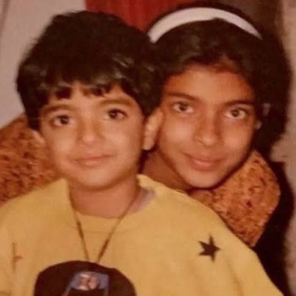 Priyanka Chopra et son petit frère Siddharth. Photo publiée le 11 juillet 2020.