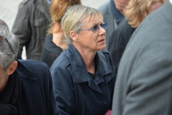 Exclusif - Dorothée (Frédérique Hoschedé) lors des obsèques de Ariane Carletti (André) au crématorium du Père-Lachaise à Paris, le 7 septembre 2019. © Ramsamy Veeren/Bestimage 
