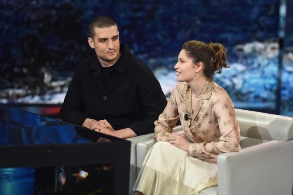 Louis Garrel et sa femme Laetitia Casta - Emission "Che Tempo Che Fa" à Milan en Italie le 7 avril 2019. 