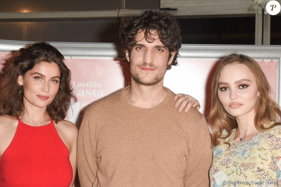 Laetitia Casta, Louis Garrel et Lily-Rose Depp - Avant-première du film "L'Homme fidèle" au cinéma MK2 Bibliothèque à Paris. © Coadic Guirec/Bestimage