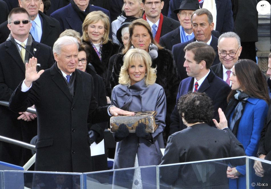 Joe Biden, investi vice-président à Washington