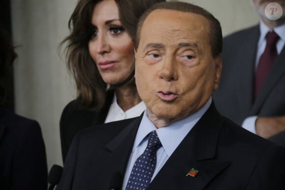 Silvio Berlusconi participe aux consultations au Palais du Quirinal pour solutionner la crise du gouvernement Conte à Rome le 22 août 2019.