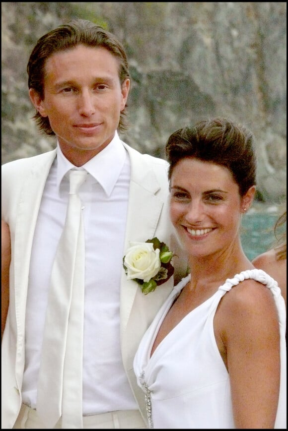 Mariage religieux d'Alessandra Sublet et Thomas Volpi en 2008 à Saint-Barthélémy